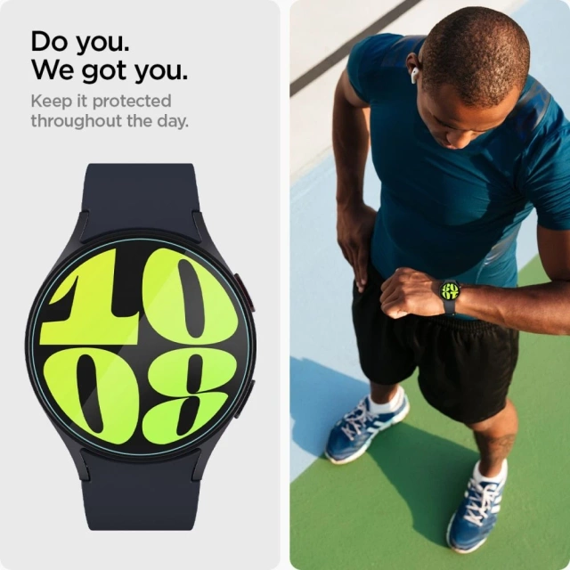 Spigen Glas.tR Tvrzené sklo "Ez-Fit" 2-balení pro Samsung Galaxy Watch 7 (44 mm) čiré