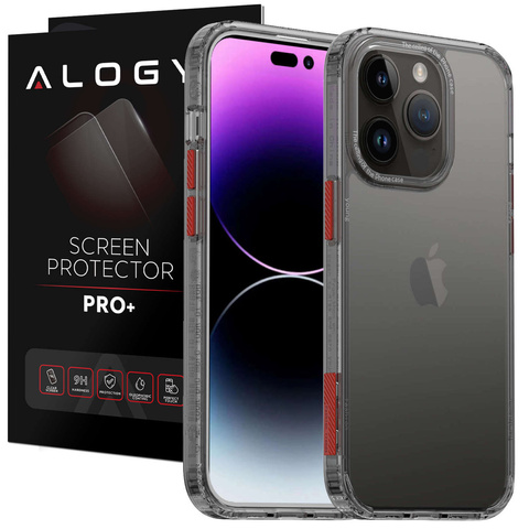 Захисний чохол Alogy Protective Cover для Apple iPhone 14 Pro Black and Clear Glass