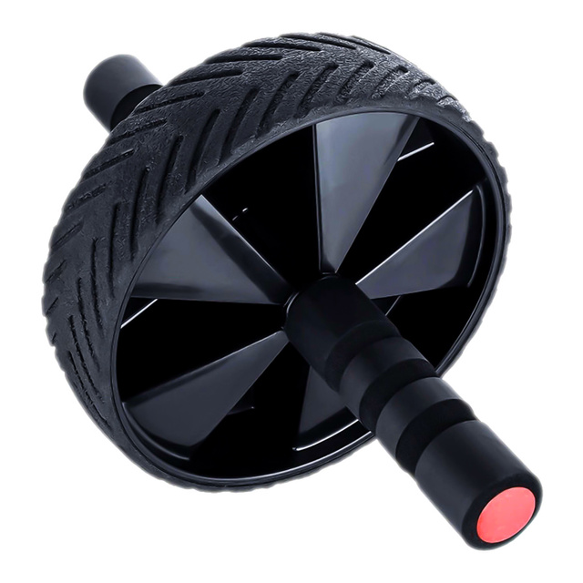 Wheel Abdominal Muscle Roller Biceps ABS Wheel Fitness Wheel Training Sports Black