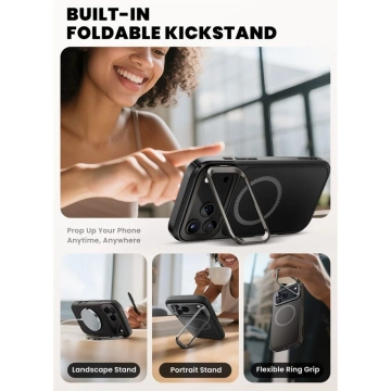 Etui Supcase Ares Flip Mag MagSafe do iPhone 17 Pro Max Black