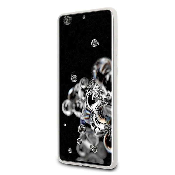 US Polo silikonová kolekce Samsung Galaxy S20 Ultra pouzdro na telefon bílé/bílé