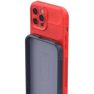 Obal Magic Shield Case pre iPhone 12 Pro Max flexibilný pancierový tmavomodrý kryt