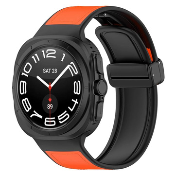 Смарт-годинник з ремінцем для годинника Samsung Galaxy Watch Ultra 47 мм чорно-помаранчевий