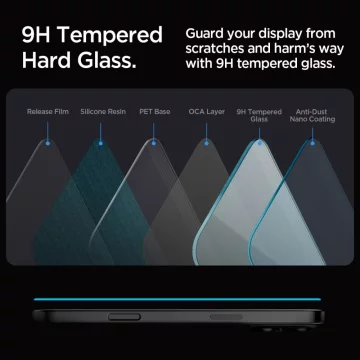 Tvrzené sklo Spigen Glas.Tr "Ez Fit" pro iPhone 16 Pro Max Clear