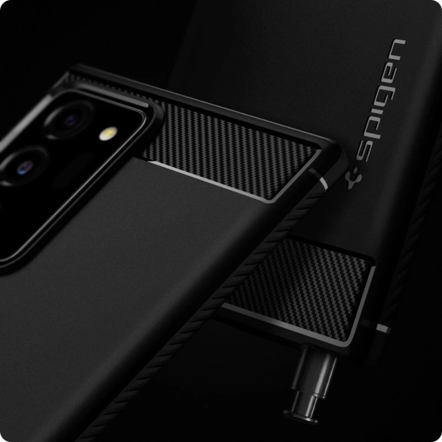 Spigen Rugged Armor Galaxy Note 20 Ultra Mattschwarz
