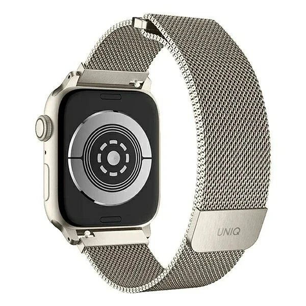 Pasek UNIQ Dante Apple Watch Serie 4/5/6/7/8/SE/SE2 38/40/41mm Edelstahl Sternenlicht