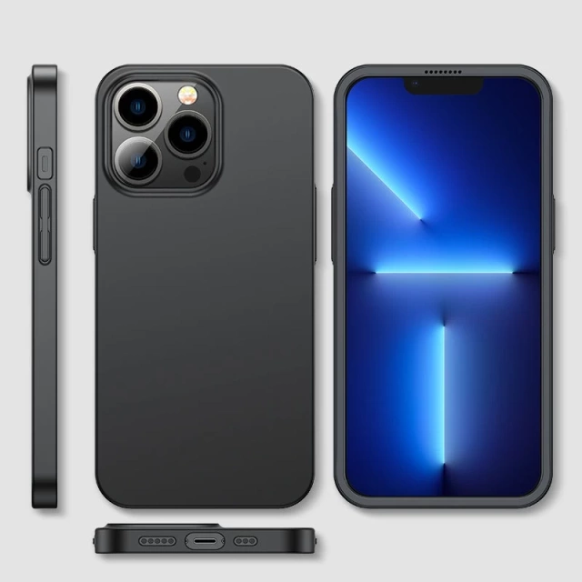 Zadní a přední kryt Joyroom 360 Full Case pro iPhone 13 Pro Max Tvrzené sklo černé (JR-BP928 černé)