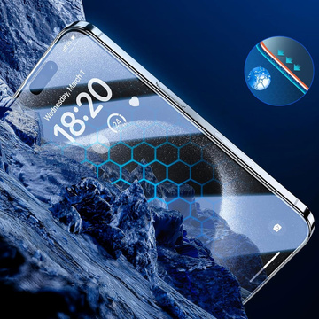 Ochranné sklo pro iPhone 15 Pro Max - 3mk HardGlass Max Privacy™ tvrzené proti spywaru