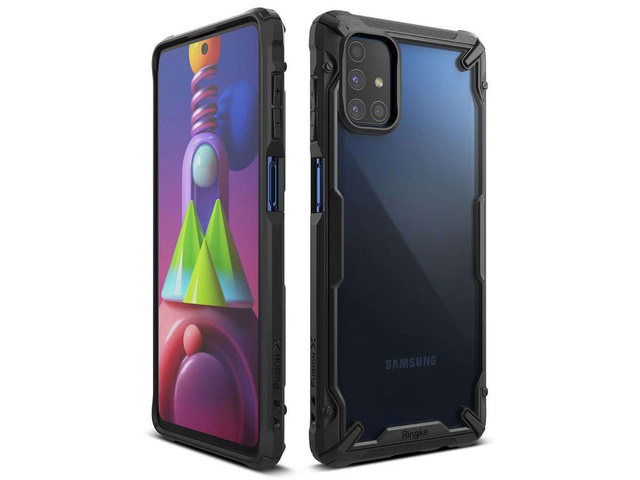 Ringke Fusion X protective phone case for Samsung Galaxy M51 Black