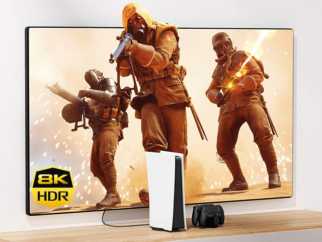 Kábel x2 HDMI 2.1 Alogy 2m 8K PREMIUM ULTRA High Speed 60Hz 48GBps Czarny