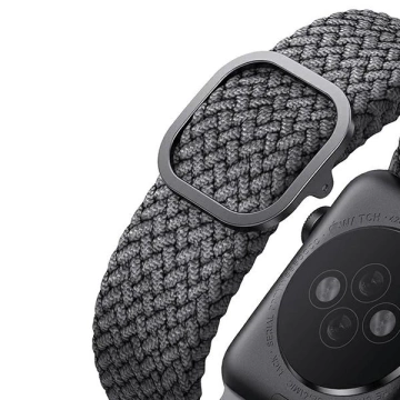 Pasek UNIQ Aspen для Apple Watch 40/38/41mm Series 4/5/6/7/8/SE/SE2 Braided szary/granite grey
