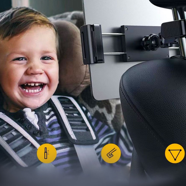 Alogy Car Headrest Holder for phone/tablet 4.7-12.9" black