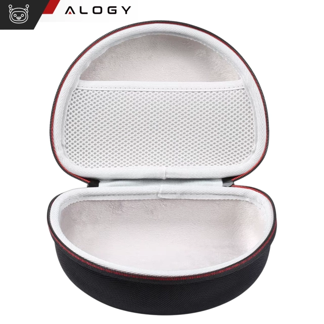 Protective case for headphones for JBL Tune 600/510/500/460/450 Alogy Hard Case protective cover with zipper Black