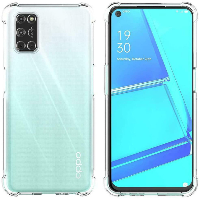 ShockProof Alogy Armor Case for Oppo A54/ A74/ A93 5G Transparent