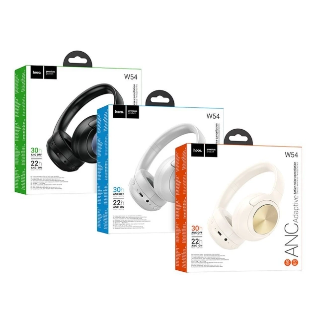 HOCO Wireless Bluetooth Headphones W54 ANC White