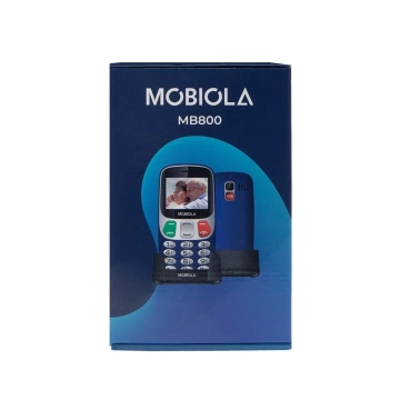 GSM-телефон Mobiola MB800 Blue 2G з настільним зарядним пристроєм для пенсіонерів