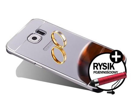 NÁRAZNÍK ZRKADLO NA ZRKADLO PRE GALAXY S7 Edge LCD Stylus Pen Silver