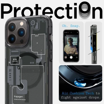 It fits with the Spigen Ultra Hybrid Mag MagSafe on the iPhone 13 Pro Zero One