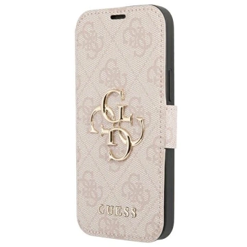 Etui Guess GUBKP13X4GMGPI для iPhone 13 Pro Max 6,7" книга 4G Великий металевий логотип
