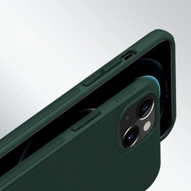 Pevný kryt Nillkin Super Frosted Shield na iPhone 13 stojan černý