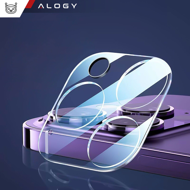 2x sklo šošovky fotoaparátu pre iPhone 15 Pro / 15 Pro Max Alogy šošovka číra priehľadná