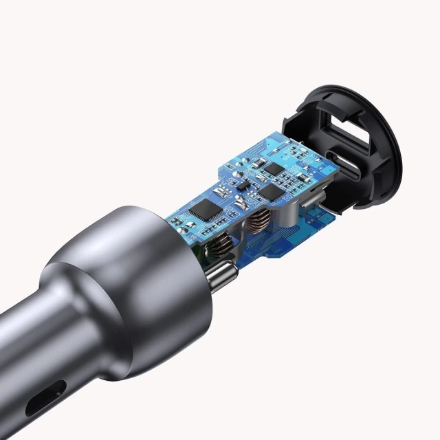 Ugreen nabíjačka do auta USB / USB Type C Quick Charge 3.0 Napájanie 36 W 3 A šedá (CD213 60980)