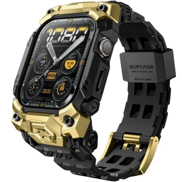 Apple Watch 10 (46 mm) Schwarz/Gold SUPCASE Unicorn Beetle Ore Case mit Armband