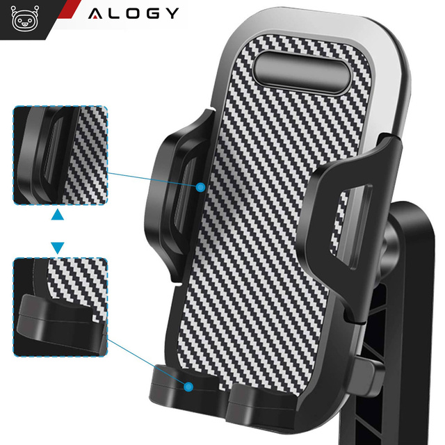 Telefonhalter Ständer Desktop-Ständer verstellbar 360 Tischstativ Stativ 4-7" Alogie Schwarz