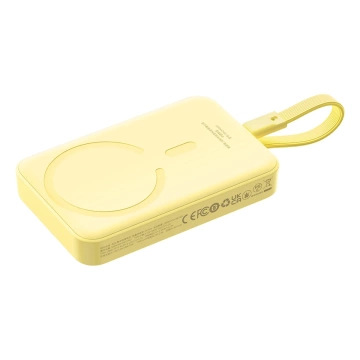 Baseus Magnetic Mini MagSafe 10000mAh 30W powerbank із вбудованим кабелем USB-C - жовтий Кабель Baseus Simple Series USB-C - USB-C 60W 0,3 м