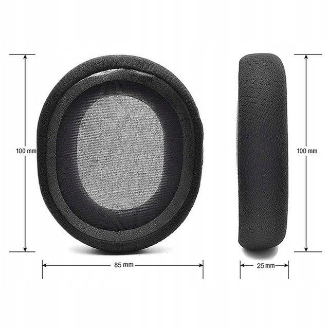 Alogy Earmuffs Headphone Pads for STEELSERIES ARCTIS 1 3 5 7 PRO 9X Black