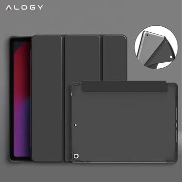Pouzdro pro Apple iPad 10.2 9 Gen 8/7 2021/2020/2019 Smart Pencil Case Alogy TPU Kryt na tablet černý