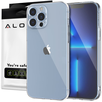 Etui pancerne obudowa Alogy Hybrid Case do Apple iPhone 13 Pro z osłoną na aparat Przezroczyste + Szkło