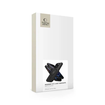 Чохол Tech-Protect MagMat MagSafe 3-Set для iPhone 16 Pro Max, матовий чорний