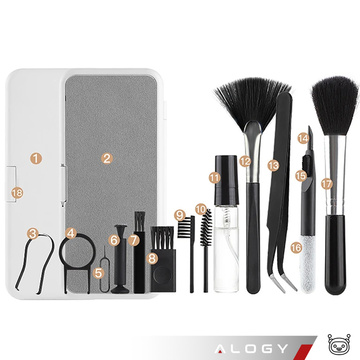 Sada na čištění klávesnice sluchátek 18 v 1 multifunkční kartáč SIM Key Cleaner Alogy Set