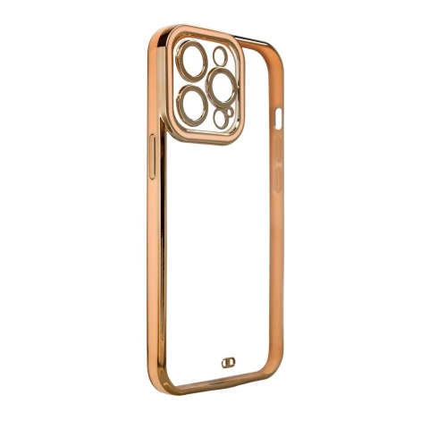 Módní pouzdro pro Samsung Galaxy A12 5G Gold Frame Gel Cover Gold