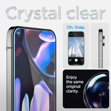 Spigen Glas.Tr Tempered Glass "EZ FIT" 2-Pack for Google Pixel 9 / 9 Pro Clear