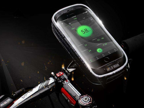 Pouch bicycle bag pannier bicycle holder Wildman Bag H16 6.5 Black