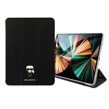 Obal knihy Karl Lagerfeld KLFC11OKMK iPad 11" Pro 2021 czarny/black Saffiano Karl Iconic