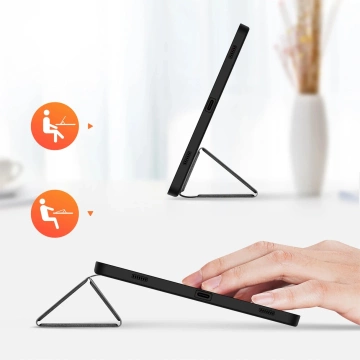 Чохол Dux Ducis Domo з підставкою для Samsung Galaxy Tab S9 FE - чорний