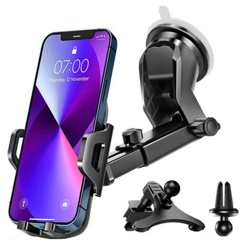 Alogy 3-in-1-Autotelefonhalter für die Windschutzscheibe, das Armaturenbrett, den Cockpit-Organizer