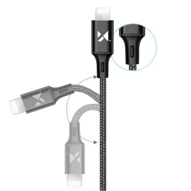 Wozinsky kábel USB kábel - Lightning 2,4A 1m biely (WUC-L1W)