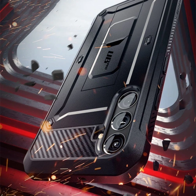 Pouzdro Etui Supcase Unicorn Beetle Pro Galaxy S24 FE černé