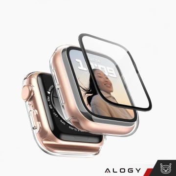Захисний чохол Alogy Protector Case 2-в-1 зі склом для Apple Watch 10 46 мм прозорий