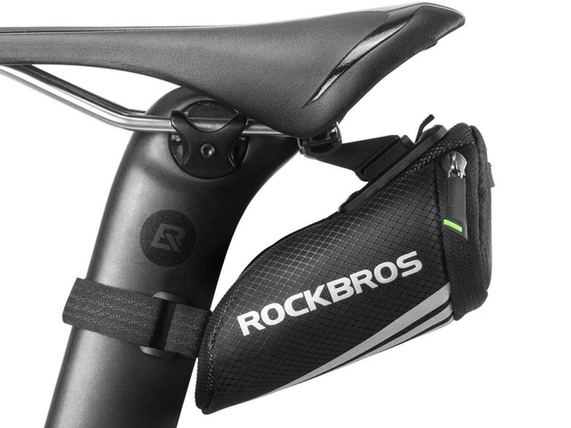 Pouch RockBros C28BK seat bag for bicycle under the saddle Black