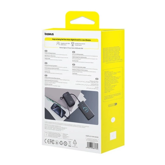 Powerbank Baseus QPow 2 20000mAh 30W 2xUSB-C Black