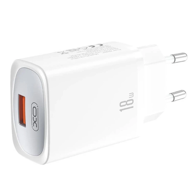 XO CE19 wall charger, 18W, USB-A, QC3.0, FCP, AFC