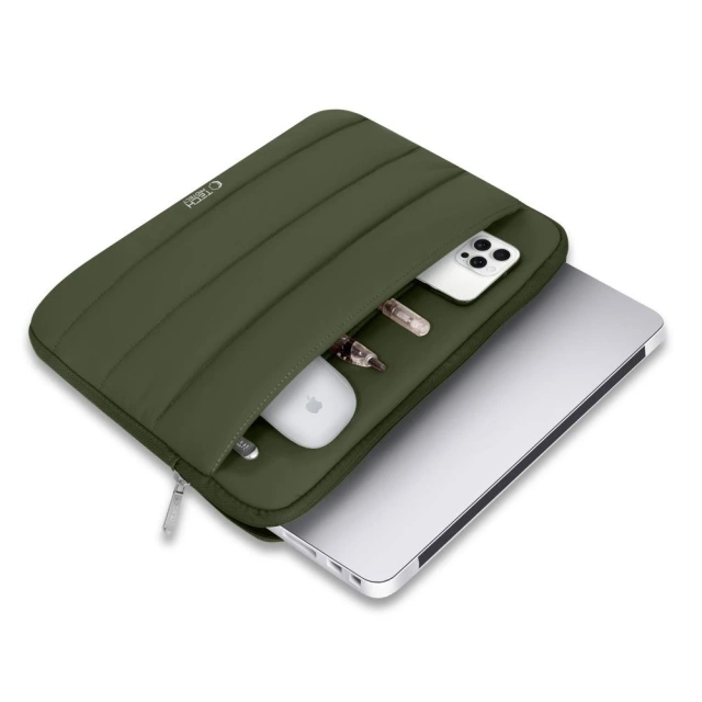 Etui Ochronne Tech-Protect Fluffy do Laptopa 13–14" Army Green