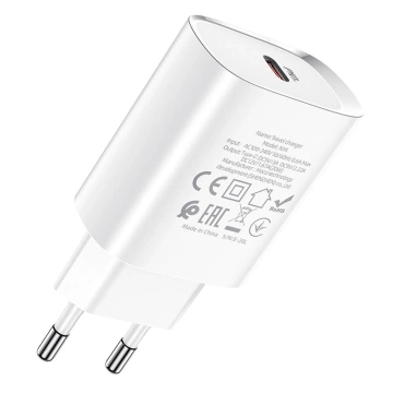 HOCO Type C PD 20W N14 white wall charger