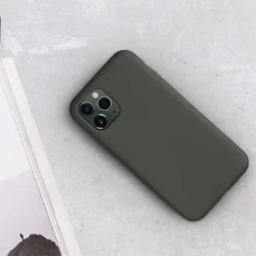 Чохол UNIQ Lino Hue iPhone 11 Pro Max сірий / сірий мох