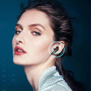 Bezdrátová Bluetooth 5.2 TWS sluchátka v pouzdře pro powerbanku pro hráče, LED hraní, černá